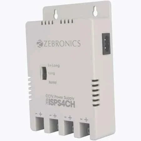 Zebronics Camera Power Supply - 4CH Power Supply for Enhanced Surveillance