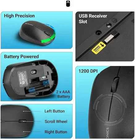 Companion PC Keyboard and Mouse Combo - Zebronics Companion 151 for Gaming and Daily Use