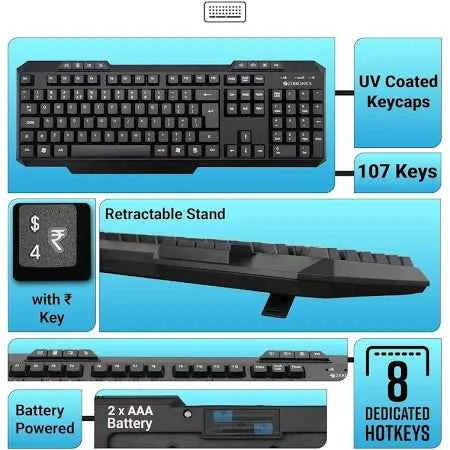 Companion PC Keyboard and Mouse Combo - Zebronics Companion 151 for Gaming and Daily Use