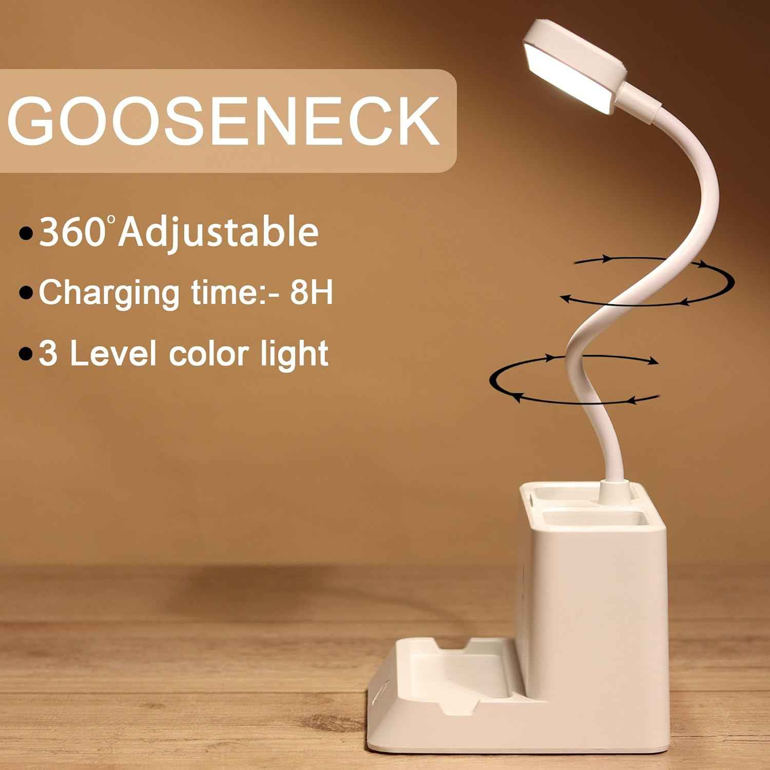 SaleOn LED Desk Lamp Table Lamp with 3 Color Modes